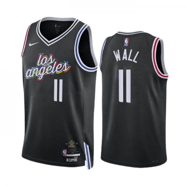 Los Angeles Clippers Trikot John Wall 11 Nike 2022-23 City Edition Schwarz Swingman - Herren Los Angeles Clippers Trikot John Wall 11 Nike 2022-23 City Edition Schwarz Swingman - Herren